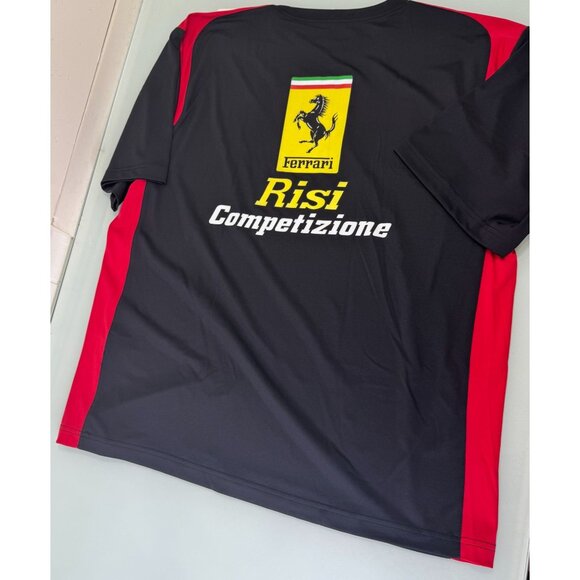 Ferrari RISI Competizione Performance Shirt Mens L Moisture Wicking Activewear - Picture 1 of 8